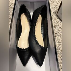 Nine West black flats. Won’t once. Size 8